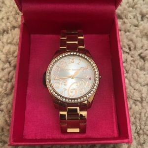 Betsey Johnson Rose Gold Watch